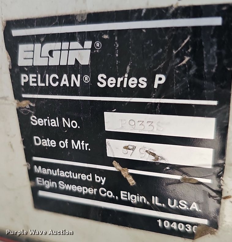 image for item DO2747 1992 Elgin Pelican Series P  street sweeper