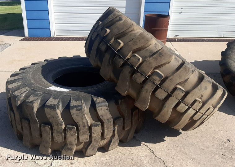 image for item DO3103 (2) 23.5x25 tires