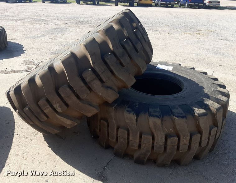 image for item DO3103 (2) 23.5x25 tires