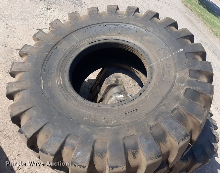 image for item DO3103 (2) 23.5x25 tires