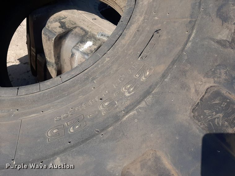 image for item DO3103 (2) 23.5x25 tires