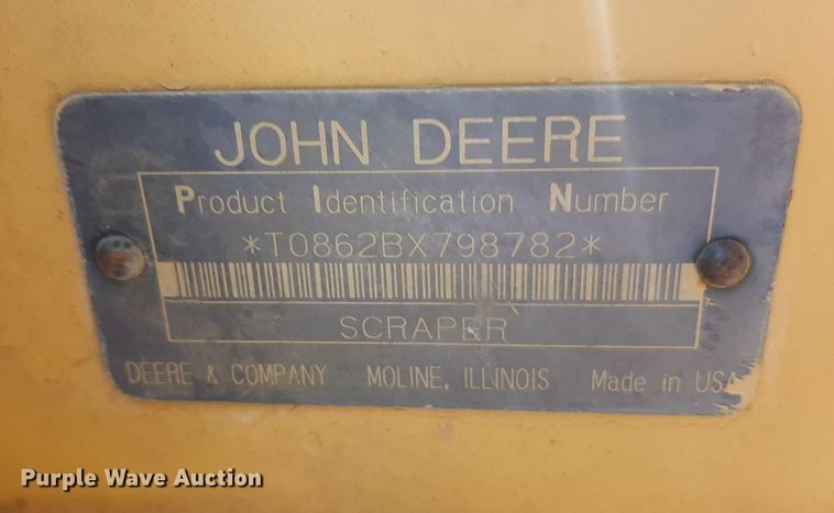 image for item DO3107 1994 John Deere 862B  elevating scraper