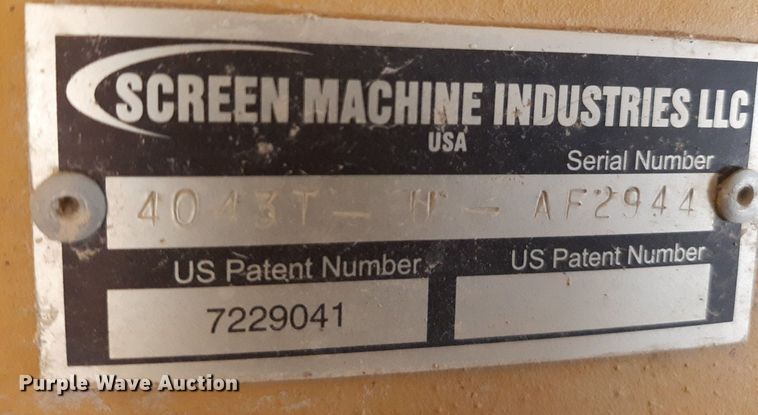 image for item DO3114 Screen Machine Industries 4043T  crusher