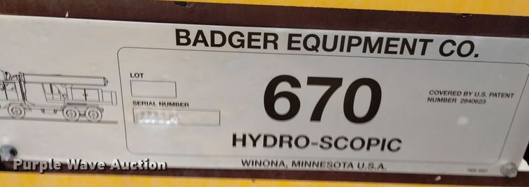 image for item DP3395 Badger 670  wheeled excavator