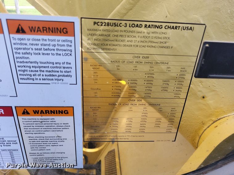 image for item DP5238 2005 Komatsu PC228USLC  excavator