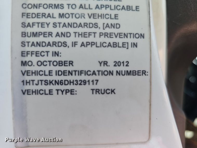 image for item DQ0206 2013 International DuraStar 4300  dump truck