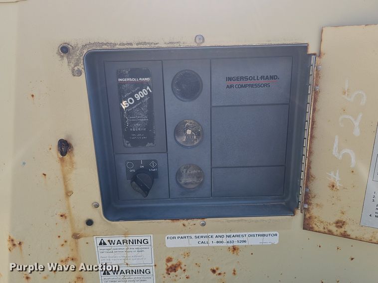 image for item DQ0257 2001 Ingersoll Rand P185 JD  air compressor