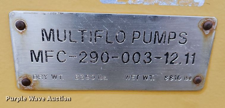 image for item DQ0269 2000 Multiflo Pumps MFC-290-003-12.11  pump
