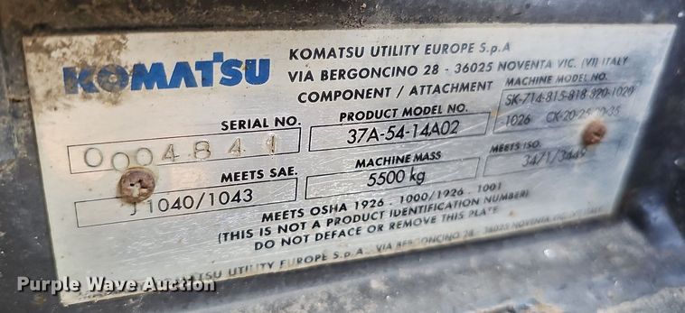 image for item DQ0272 2007 Komatsu CK30-1  tracked skid steer loader