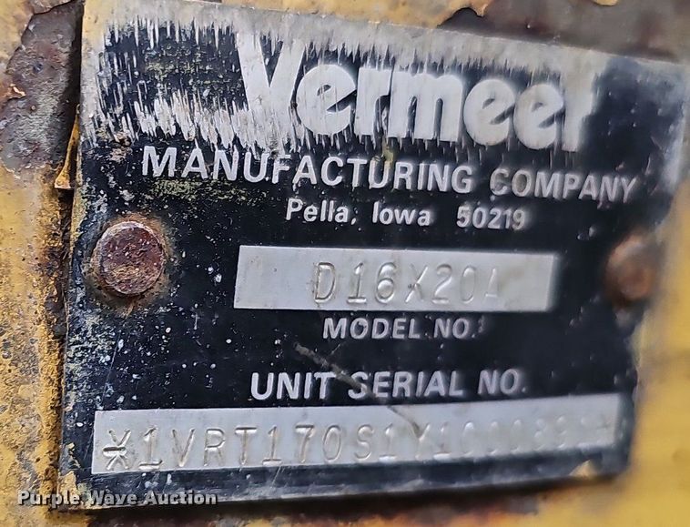 image for item DQ0276 2000 Vermeer D16X20A Navigator  directional boring unit