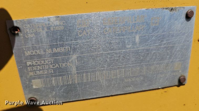 image for item DQ0279 2001 Caterpillar CP-563D  single drum vibratory roller