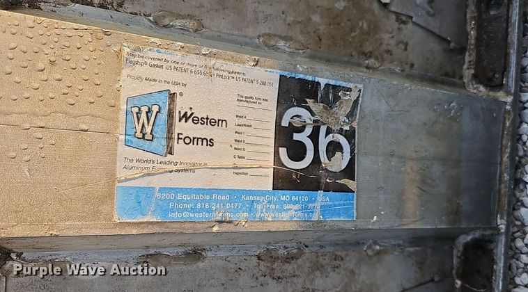 image for item DQ0319 Approximately 9 Western Forms and Wall Ties concrete forms