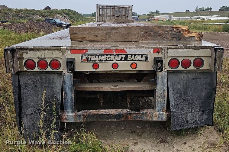 image for item DQ0323 1997 Transcraft  Eagle W2 flatbed trailer