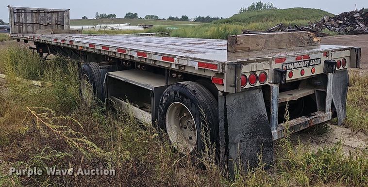 image for item DQ0323 1997 Transcraft  Eagle W2 flatbed trailer
