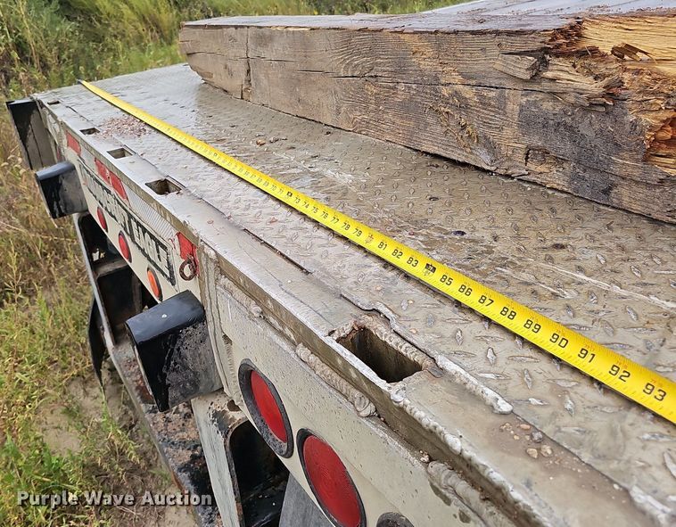 image for item DQ0323 1997 Transcraft  Eagle W2 flatbed trailer