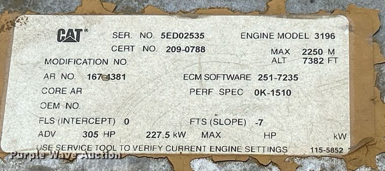 image for item DQ0920 2004 Caterpillar 730  haul truck