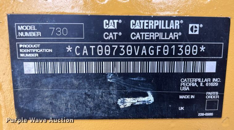 image for item DQ0920 2004 Caterpillar 730  haul truck