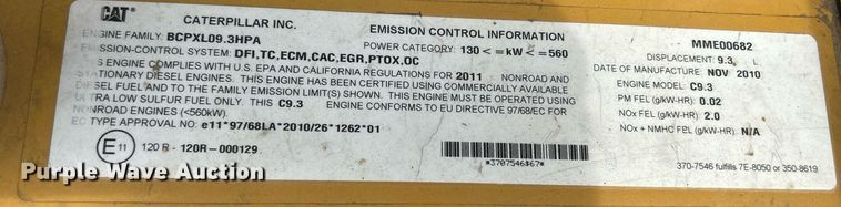 image for item DQ0923 2011 Caterpillar 336E  excavator