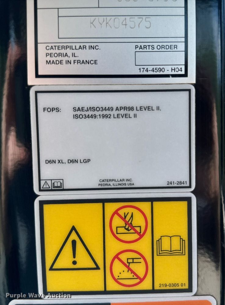 image for item DQ1376 2015 Caterpillar D6N XL  dozer