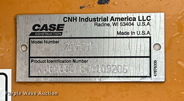 image for item DQ1381 2018 Case 2050M XLT  dozer