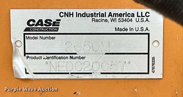 image for item DQ1383 2014 Case 2050M XLT  dozer