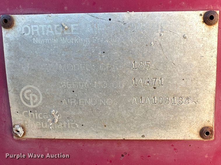 image for item DQ1387 Chicago Pneumatic CPS 185  air compressor