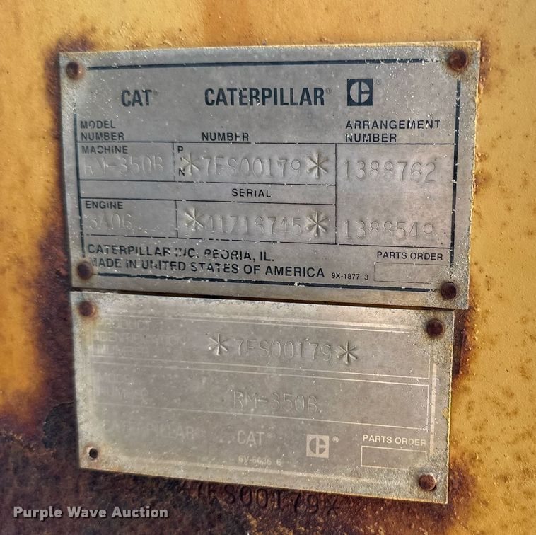 image for item DQ1403 2001 Caterpillar RM-350B  reclaimer