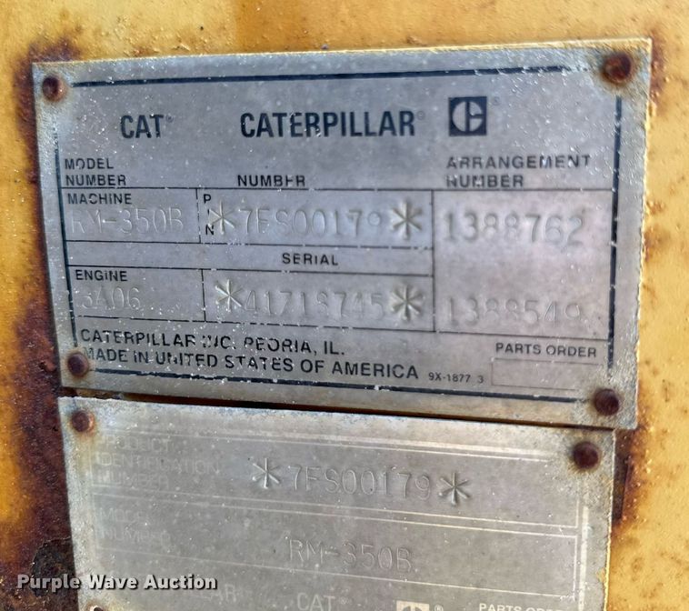 image for item DQ1403 2001 Caterpillar RM-350B  reclaimer