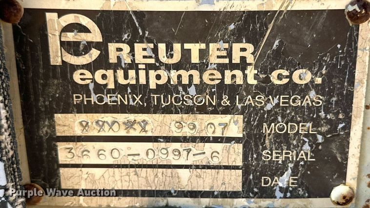 image for item DQ1407 Reuter Equipment 9907  conveyor