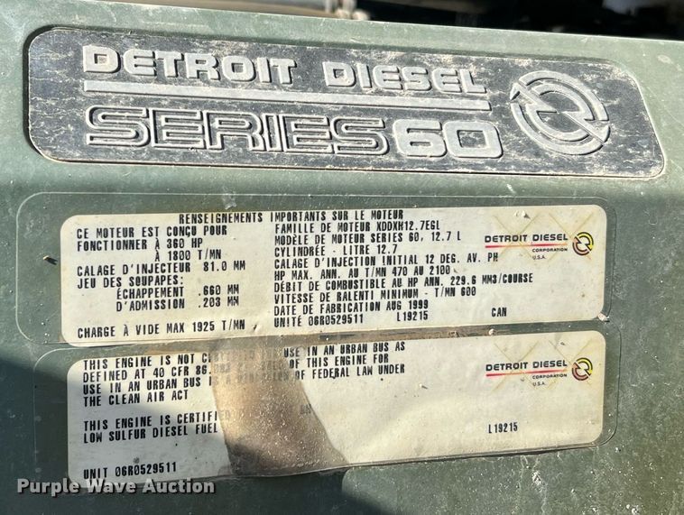 image for item DQ2167 2000 Freightliner FLD  dump truck