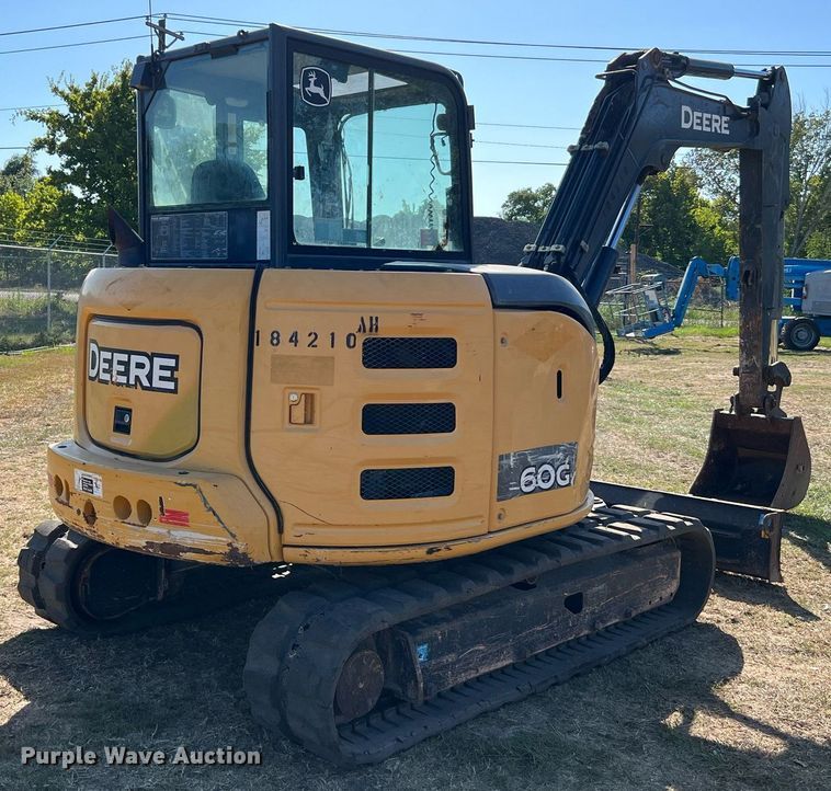 image for item DQ2171 2016 John Deere 60G  mini excavator