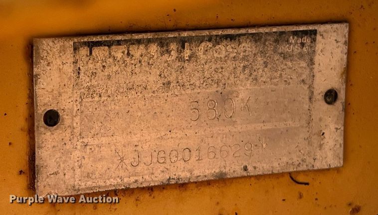 image for item DQ2172 1989 Case 580K  backhoe