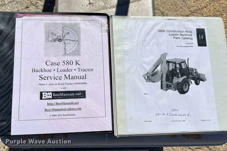 image for item DQ2172 1989 Case 580K  backhoe