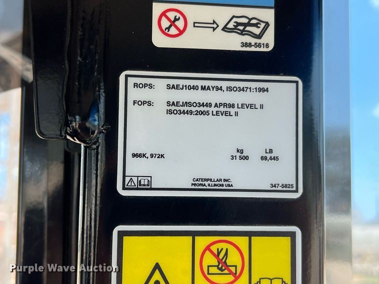 image for item DQ2179 2013 Caterpillar 966K  wheel loader