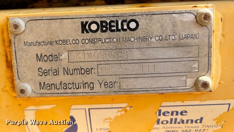 image for item DQ2198 2010 Kobelco SK140  excavator