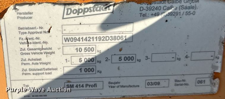 image for item DQ7366 2009 Doppstadt SM514 PROFI  trommel screen