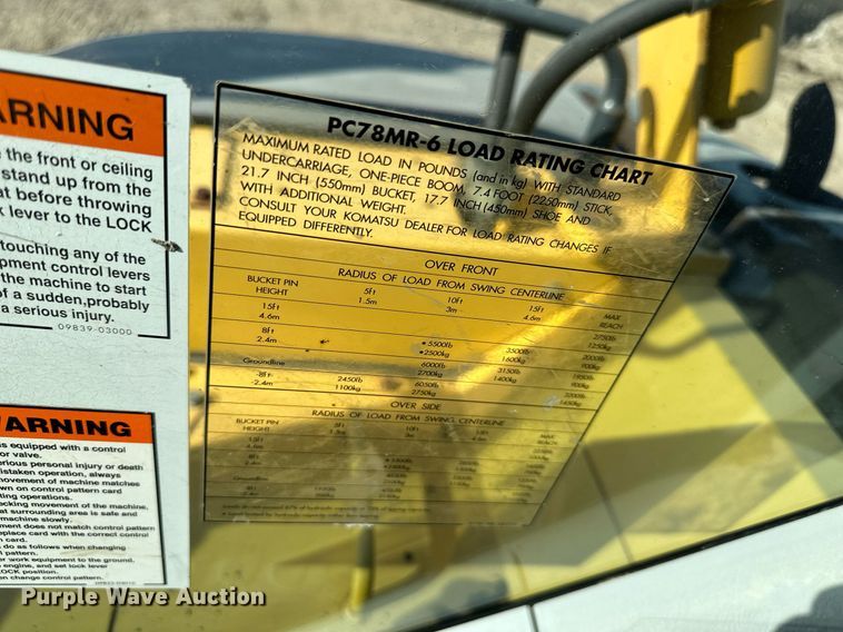 image for item DS2253 2006 Komatsu PC78MR-6  excavator