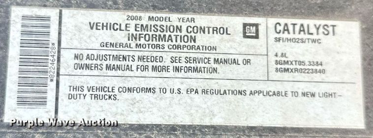 image for item DS2254 2008 GMC Sierra 1500  pickup truck