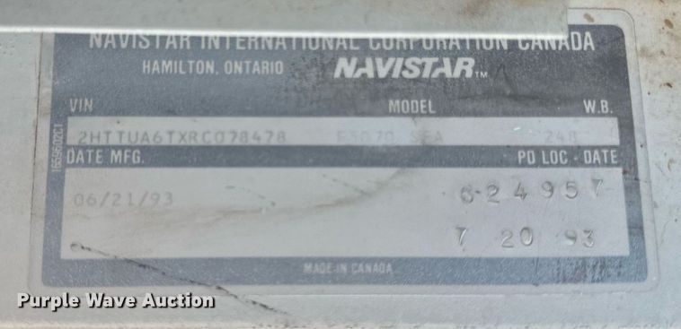 image for item DS2260 1994 International F5070  ready mix truck