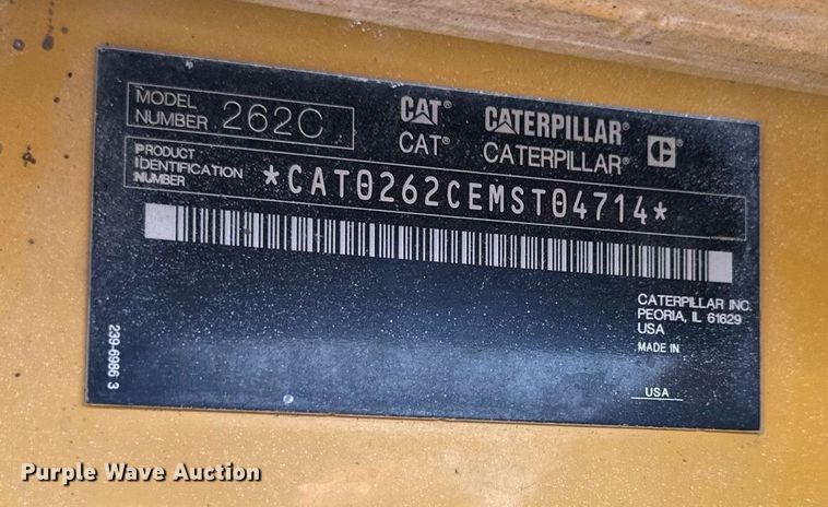 image for item DS2272 2011 Caterpillar 262C skid steer loader