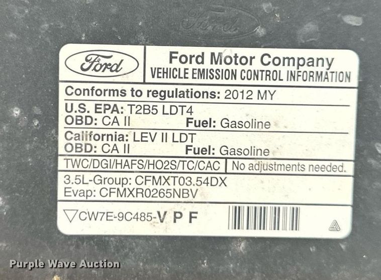 image for item DS2273 2012 Ford F150 XL pickup truck