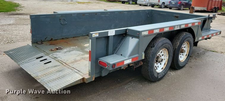 image for item IQ9880 2017 Behnke Enterprises, Inc. HDT1414E  equipment trailer