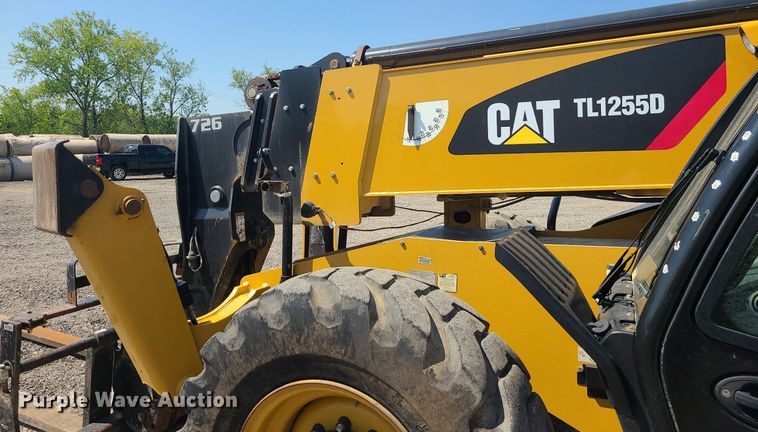 image for item JC9991 2018 Caterpillar TL1255D  telehandler