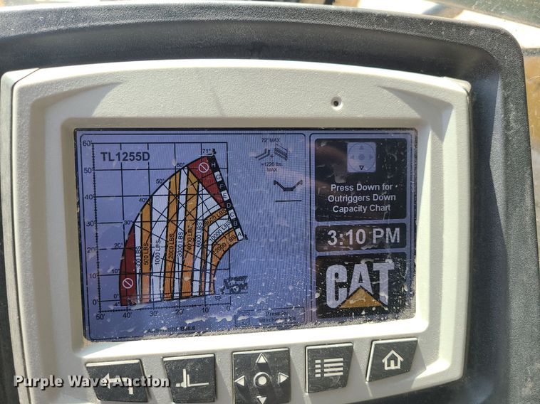 image for item JC9991 2018 Caterpillar TL1255D  telehandler