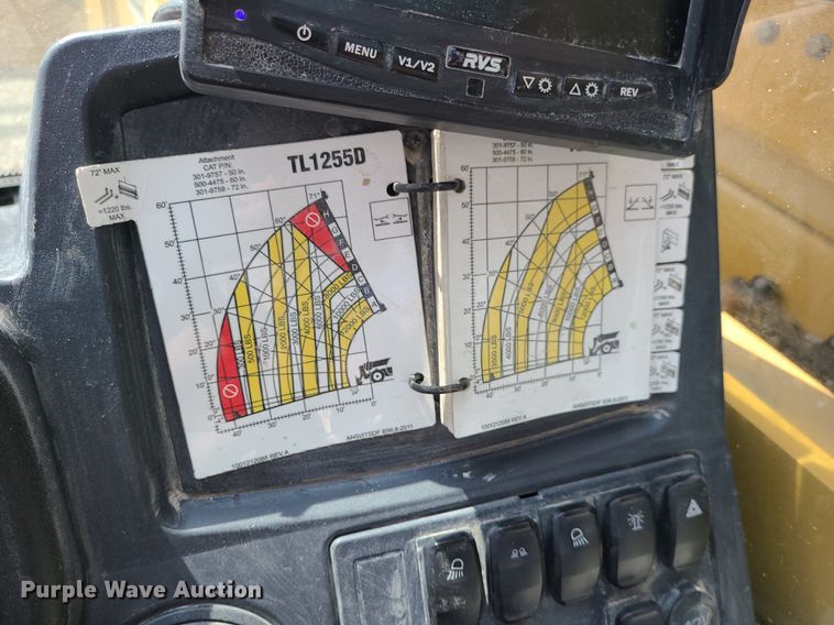 image for item JC9994 2017 Caterpillar TL1255D  telehandler