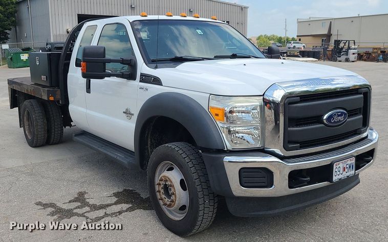 image for item JD9012 2015 Ford F450 Super Duty  SuperCab flatbed truck