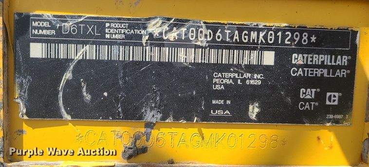 image for item JD9016 2013 Caterpillar D6T XL  dozer