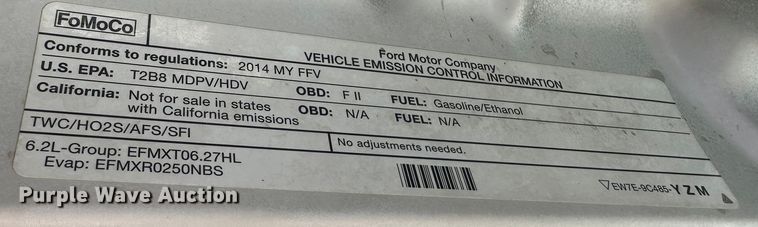 image for item JD9030 2014 Ford F250 Super Duty XL SuperCab utility bed pickup truck