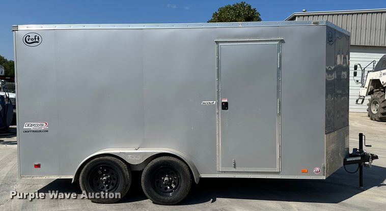 image for item JD9032 2022 Croft SC714TA2DRDGT  enclosed cargo trailer