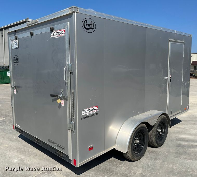 image for item JD9032 2022 Croft SC714TA2DRDGT  enclosed cargo trailer